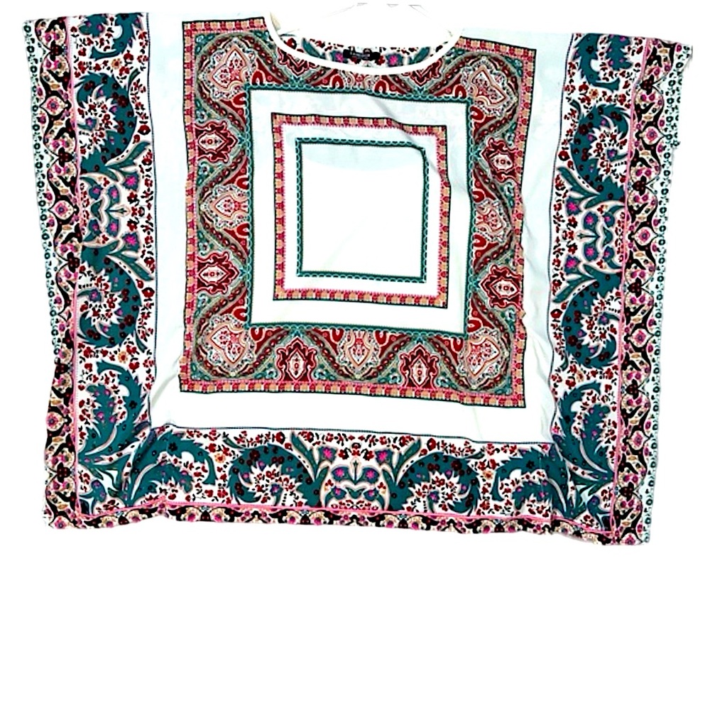 Lanidor Portugal Uncommon silk and cotton boho t-shirt small